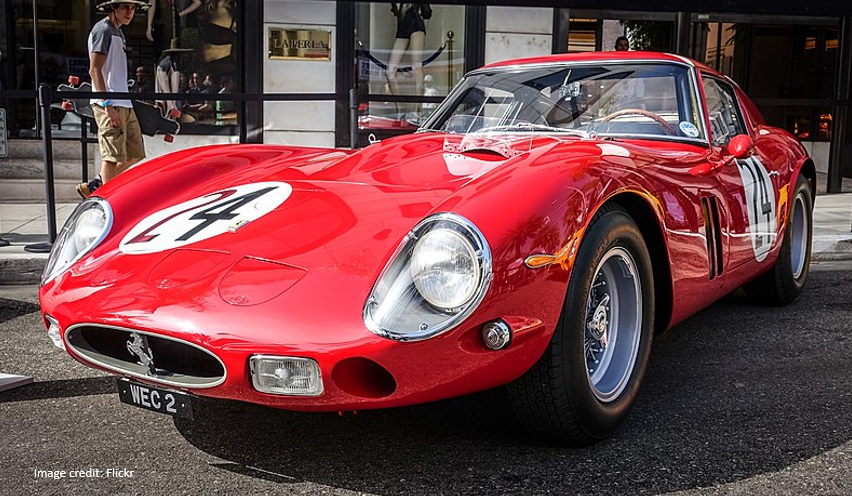 The Ferrari 250 GTO, introduced in 1962